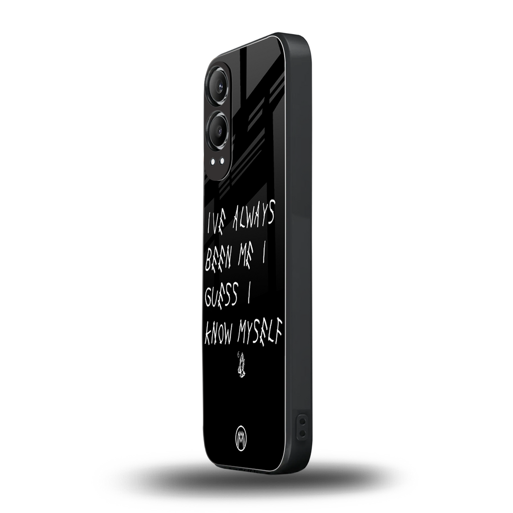 being myself back phone cover | glass case for oneplus nord ce 4 lite
