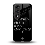being myself back phone cover | glass case for oneplus nord ce 4