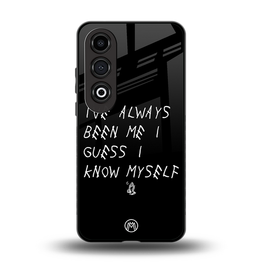 being myself back phone cover | glass case for oneplus nord ce 4