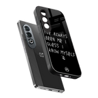 being myself back phone cover | glass case for oneplus nord ce 4