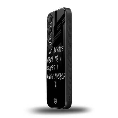being myself back phone cover | glass case for oneplus nord ce 4