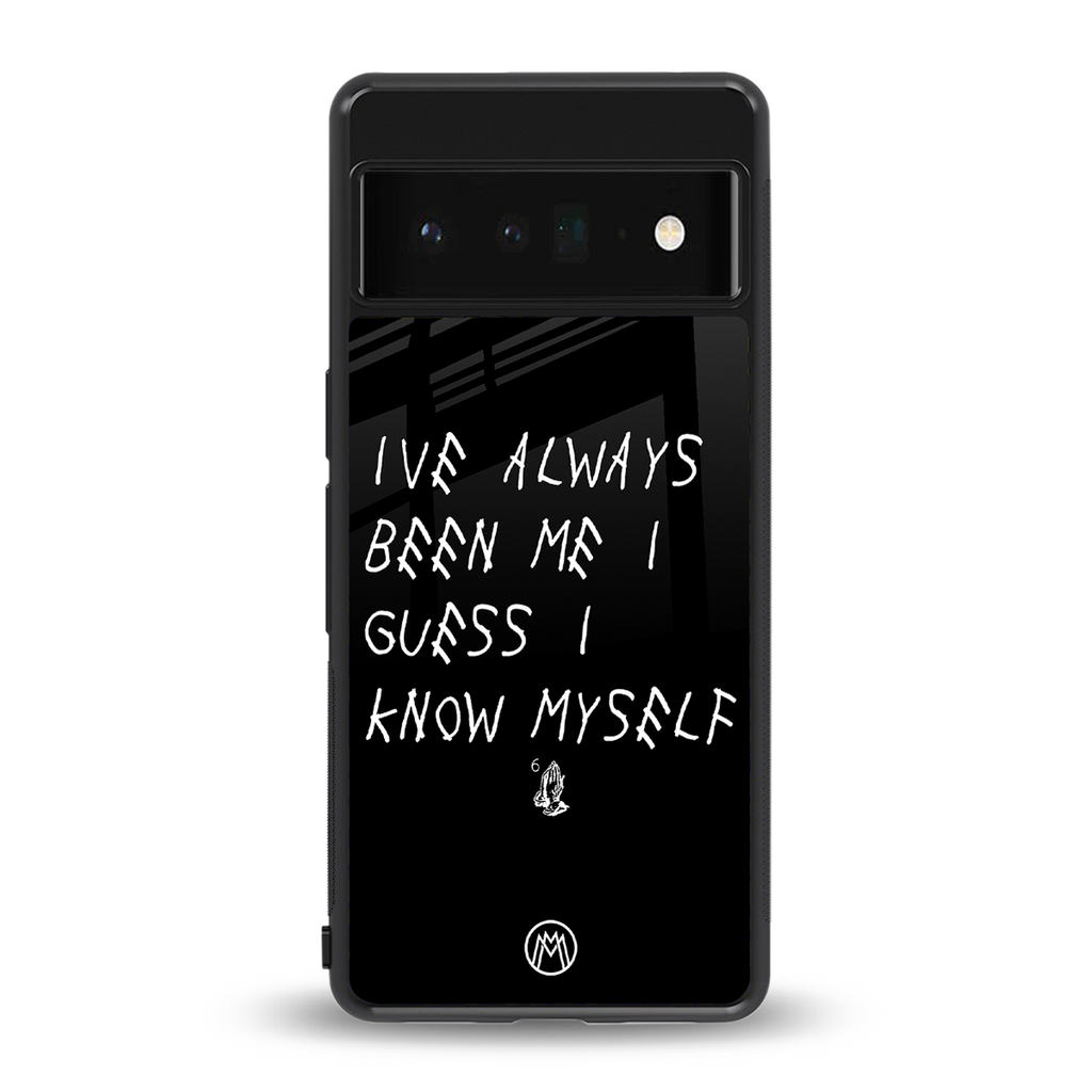 being myself back phone cover | glass case for google pixel 6 pro