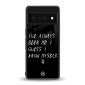 being myself back phone cover | glass case for google pixel 6 pro