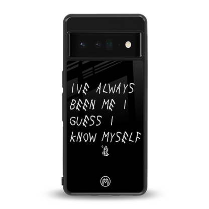 being myself back phone cover | glass case for google pixel 6 pro