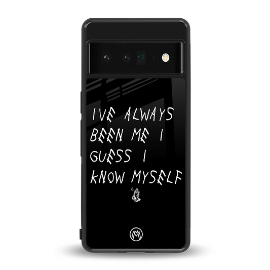 being myself back phone cover | glass case for google pixel 6 pro