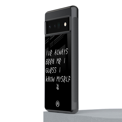 being myself back phone cover | glass case for google pixel 6 pro