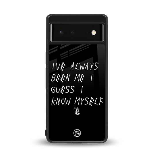 being myself back phone cover | glass case for Google Pixel 6A