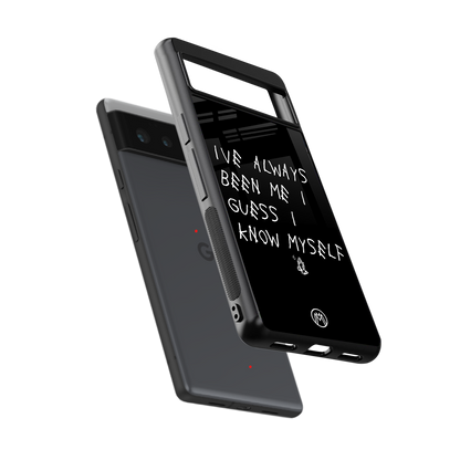 being myself back phone cover | glass case for Google Pixel 6A