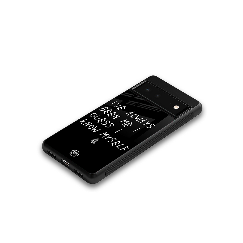 being myself back phone cover | glass case for google pixel 6