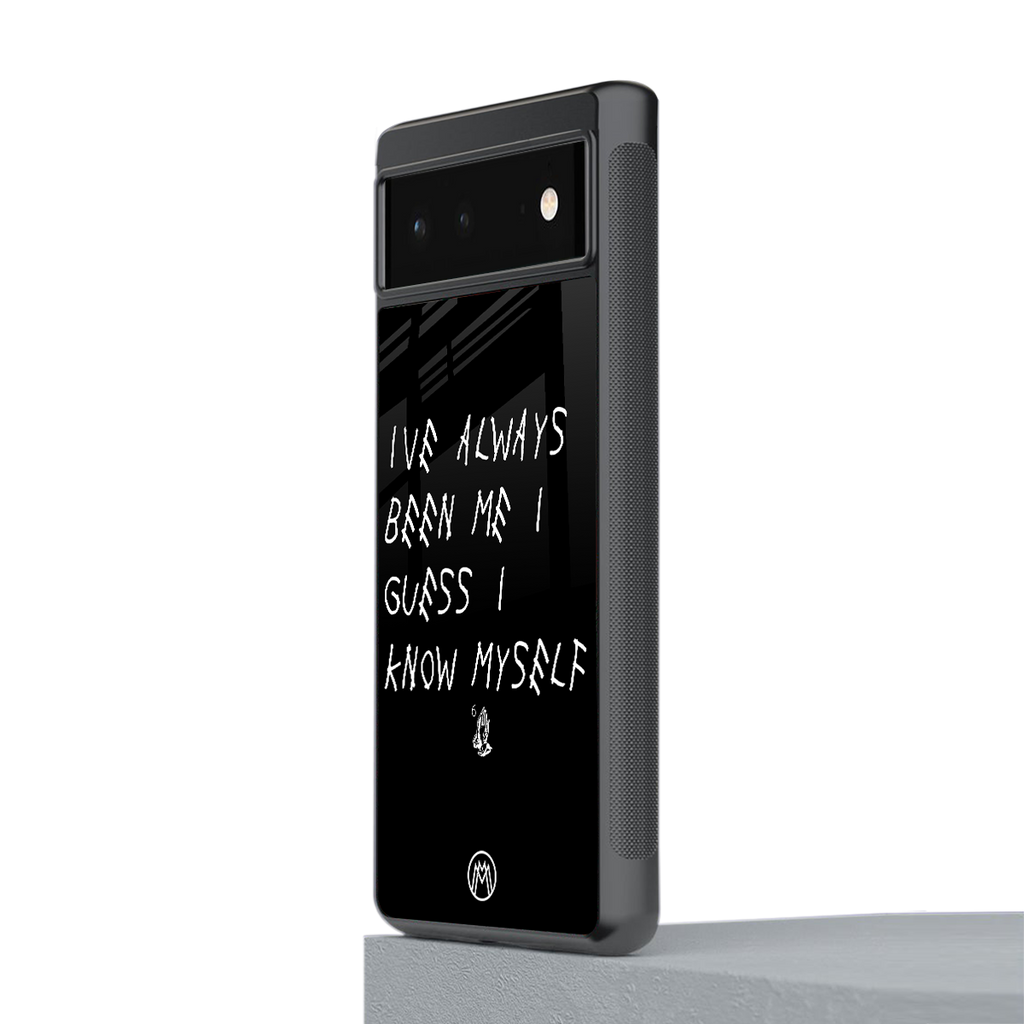 being myself back phone cover | glass case for Google Pixel 6A