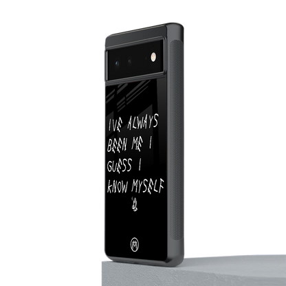 being myself back phone cover | glass case for Google Pixel 6A