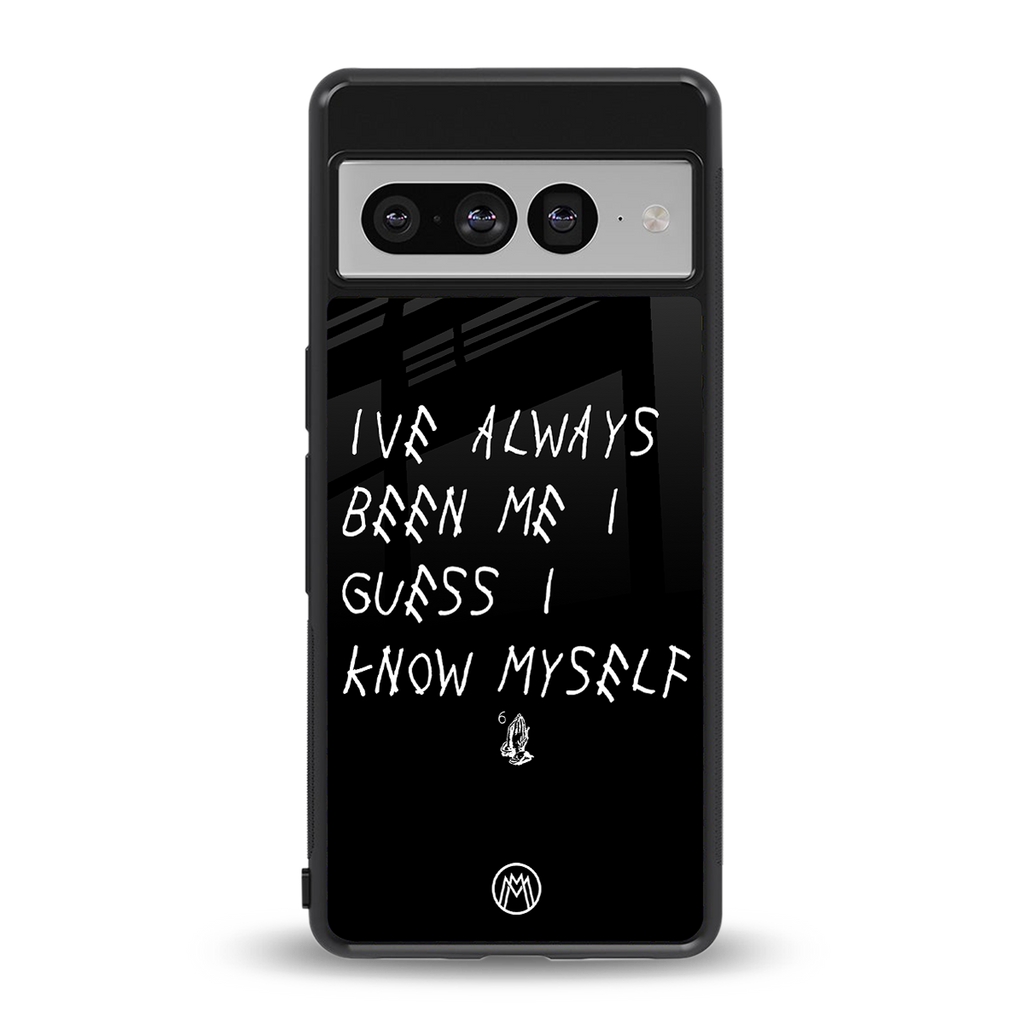 being myself back phone cover | glass case for google pixel 7 pro