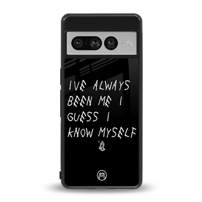 being myself back phone cover | glass case for google pixel 7 pro