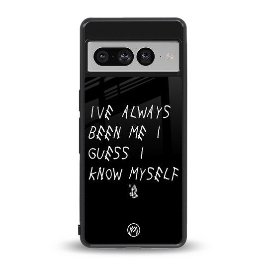 being myself back phone cover | glass case for google pixel 7 pro