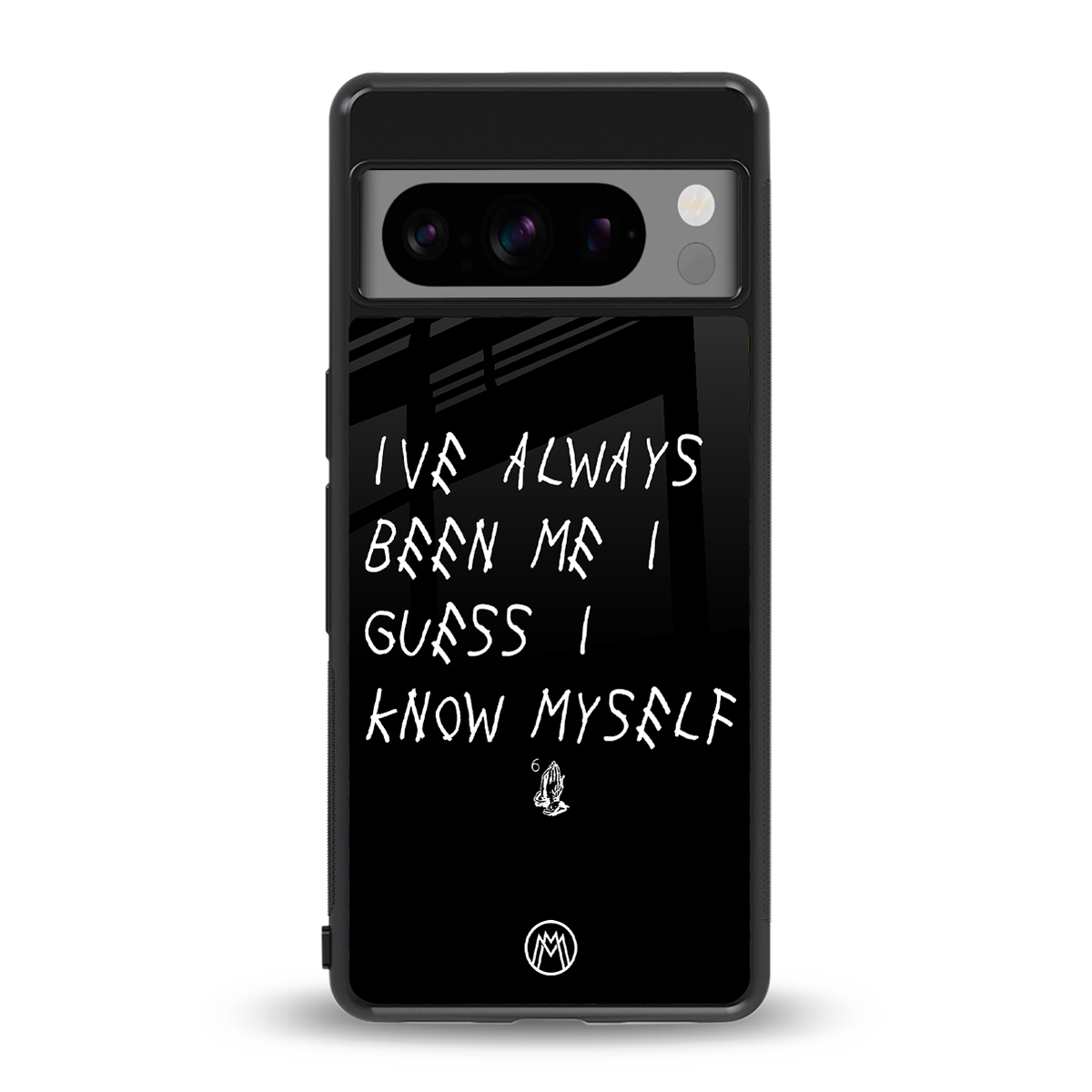 being myself back phone cover | glass case for google pixel 8 pro