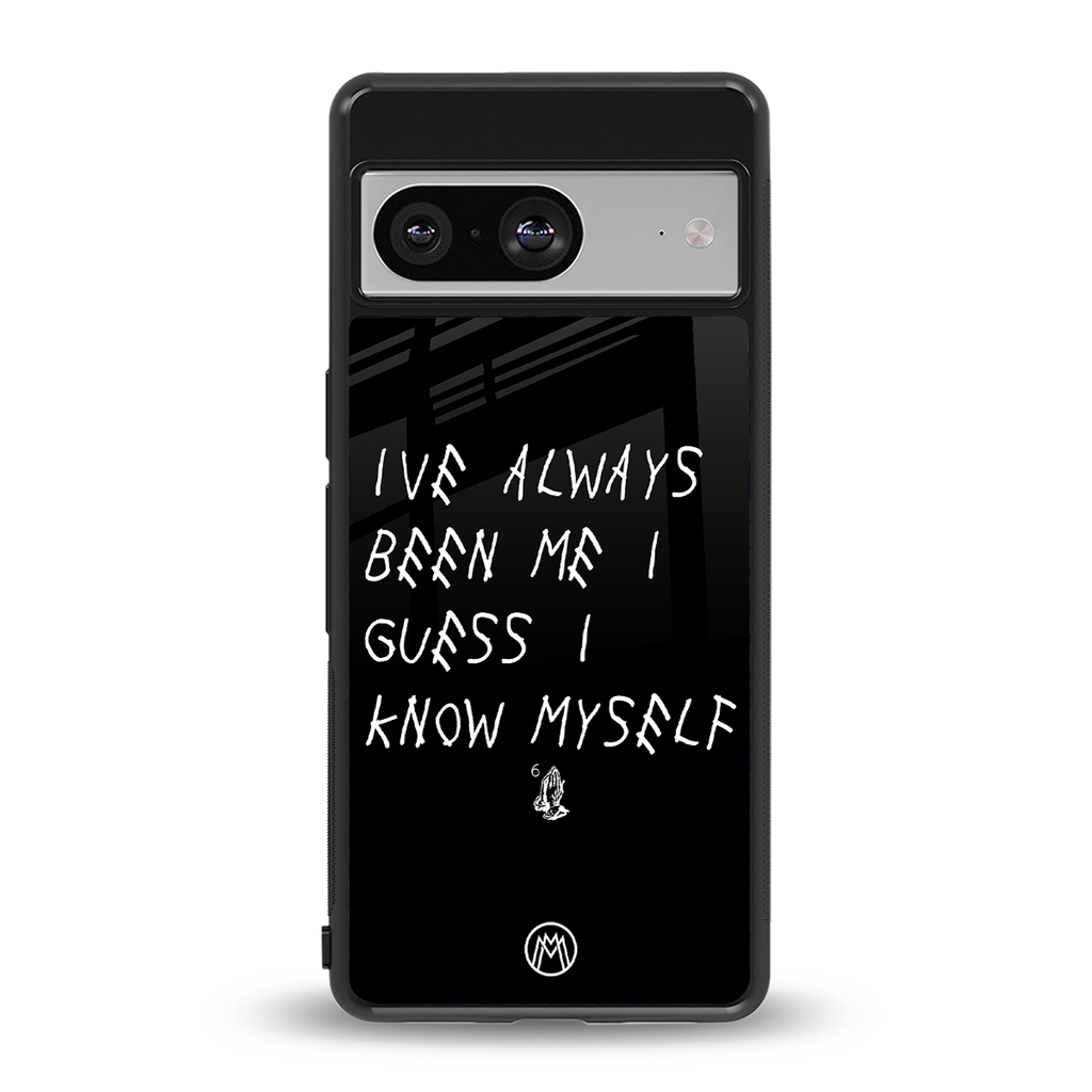 being myself back phone cover | glass case for Google Pixel 8