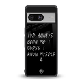 being myself back phone cover | glass case for Google Pixel 8