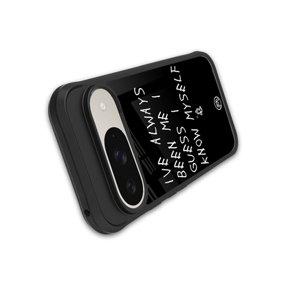 being myself back phone cover | glass case for google pixel 9