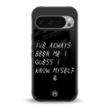 being myself back phone cover | glass case for google pixel 9 pro