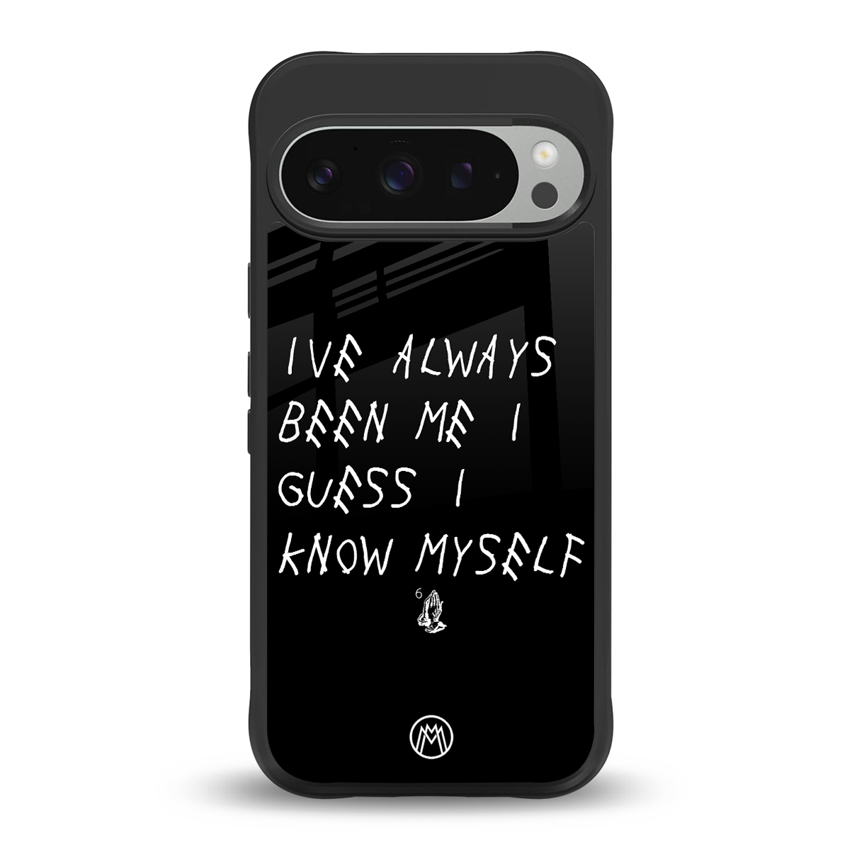 being myself back phone cover | glass case for google pixel 9 pro xl