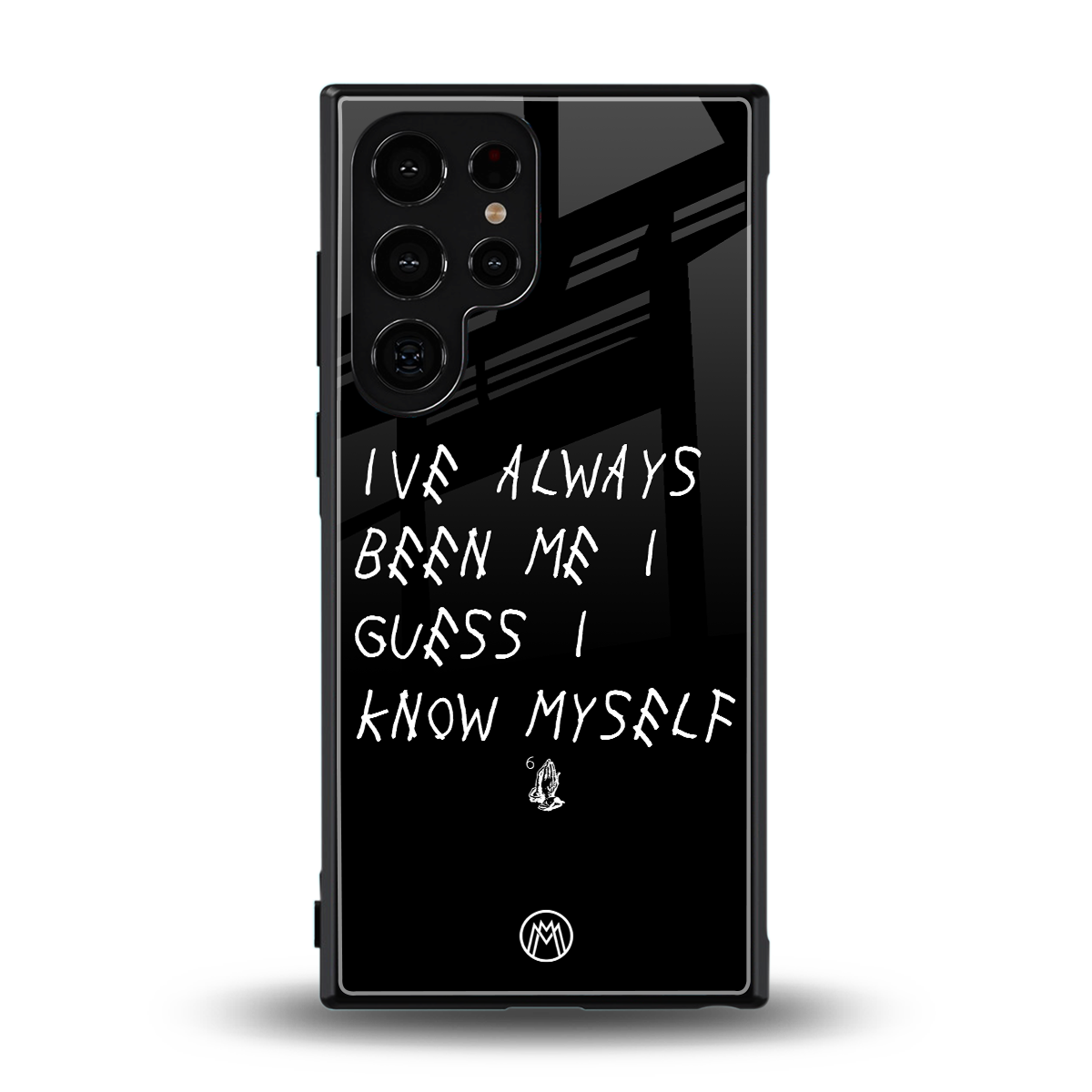 being myself back phone cover | glass case for samsung galaxy s24 ultra