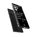 being myself back phone cover | glass case for samsung galaxy s24 ultra