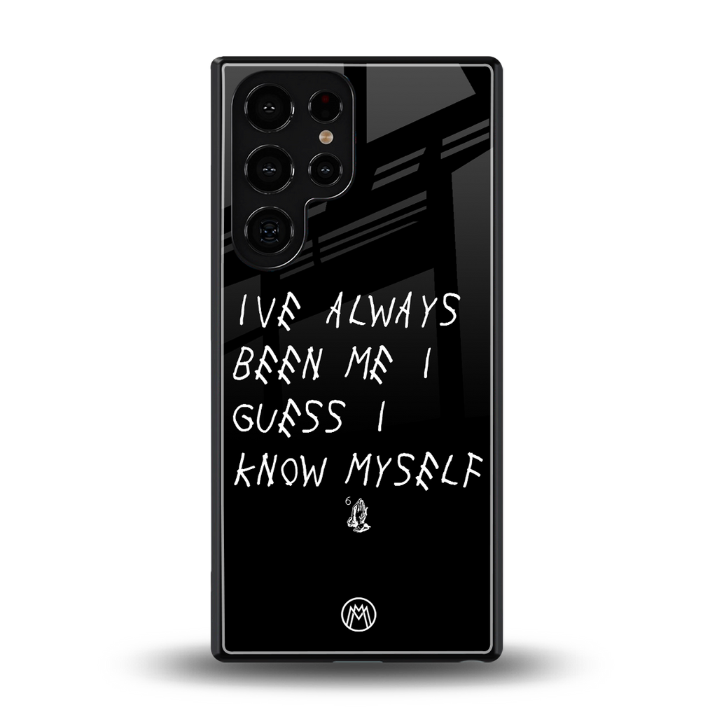 being myself back phone cover | glass case for samsung galaxy s25 ultra