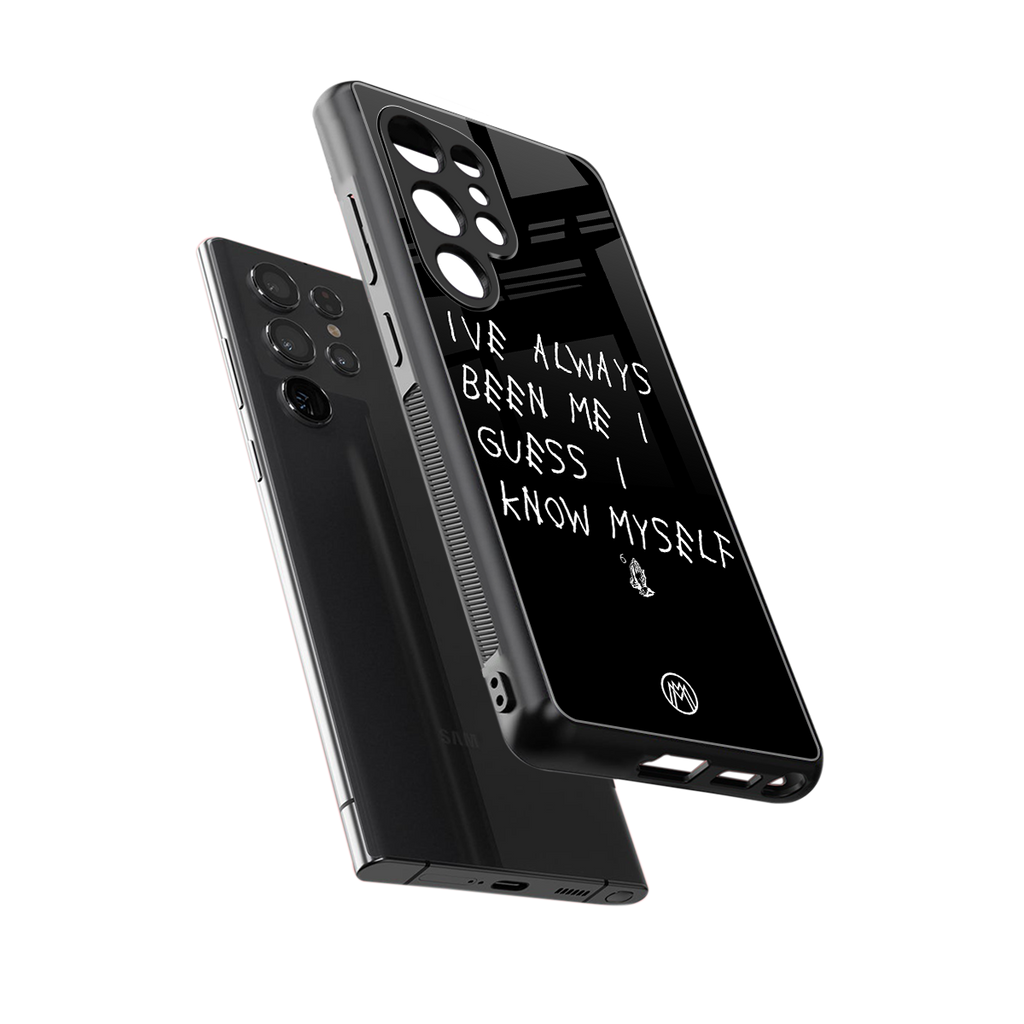 being myself back phone cover | glass case for samsung galaxy s25 ultra