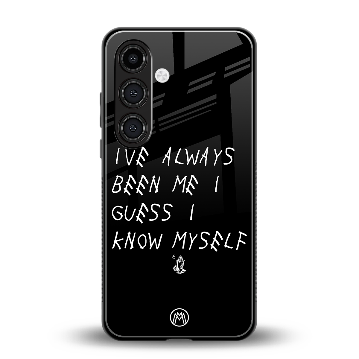 being myself back phone cover | glass case for samsung galaxy s24 fe