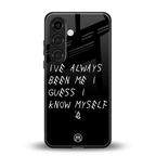 being myself back phone cover | glass case for samsung galaxy s25 plus