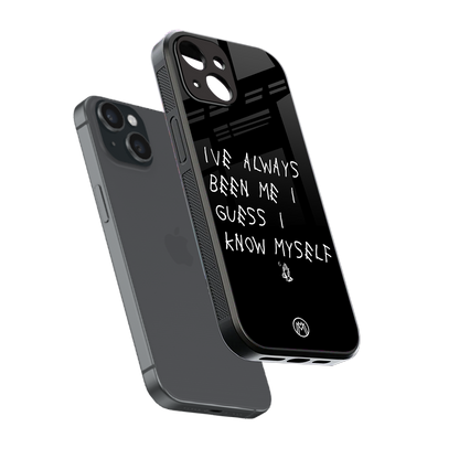 being myself back phone cover | glass case for iphone 14