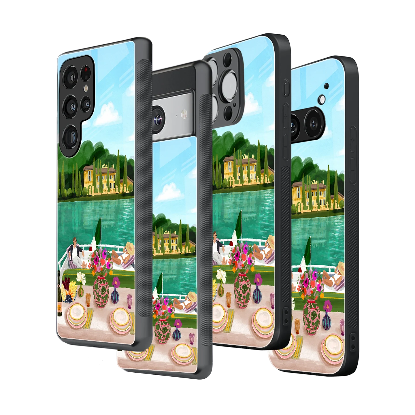 Stylish Glass Back Case for All Smartphones iPhone, Samsung, OnePlus, Pixel, Redmi, Oppo, Vivo, Motorola