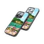Protective Glass Back Phone Case Compatible with iPhone, Samsung, OnePlus, Pixel & More