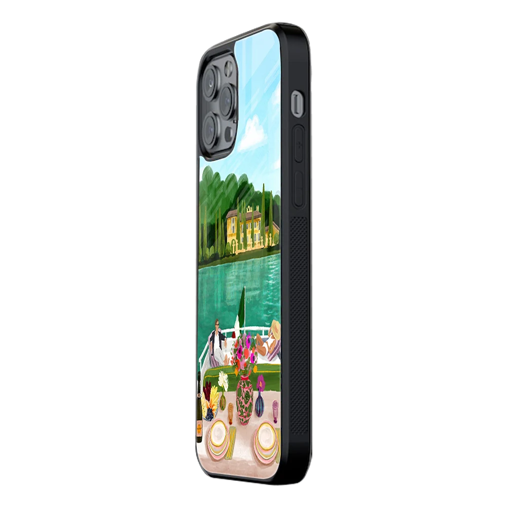 Slim Glass Back Phone Case for Multiple Brands iPhone, Samsung, Redmi, OnePlus, Oppo, Vivo