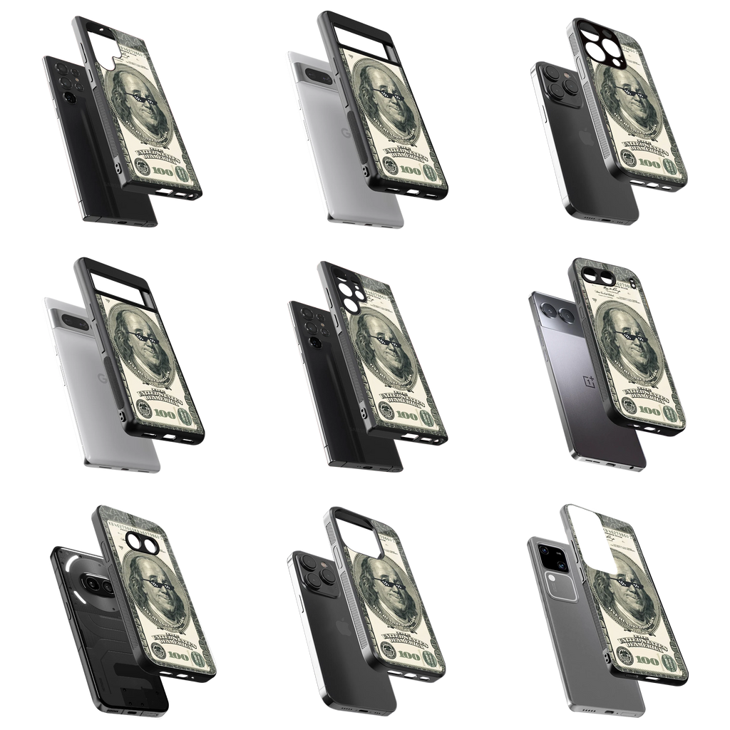 Durable Glass Back Mobile Case for iPhone, Samsung, OnePlus, Google Pixel, Redmi, Vivo, Oppo