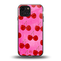 berry blush back phone cover | glass case for iphone 13 mini