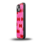 berry blush back phone cover | glass case for iphone 13 mini