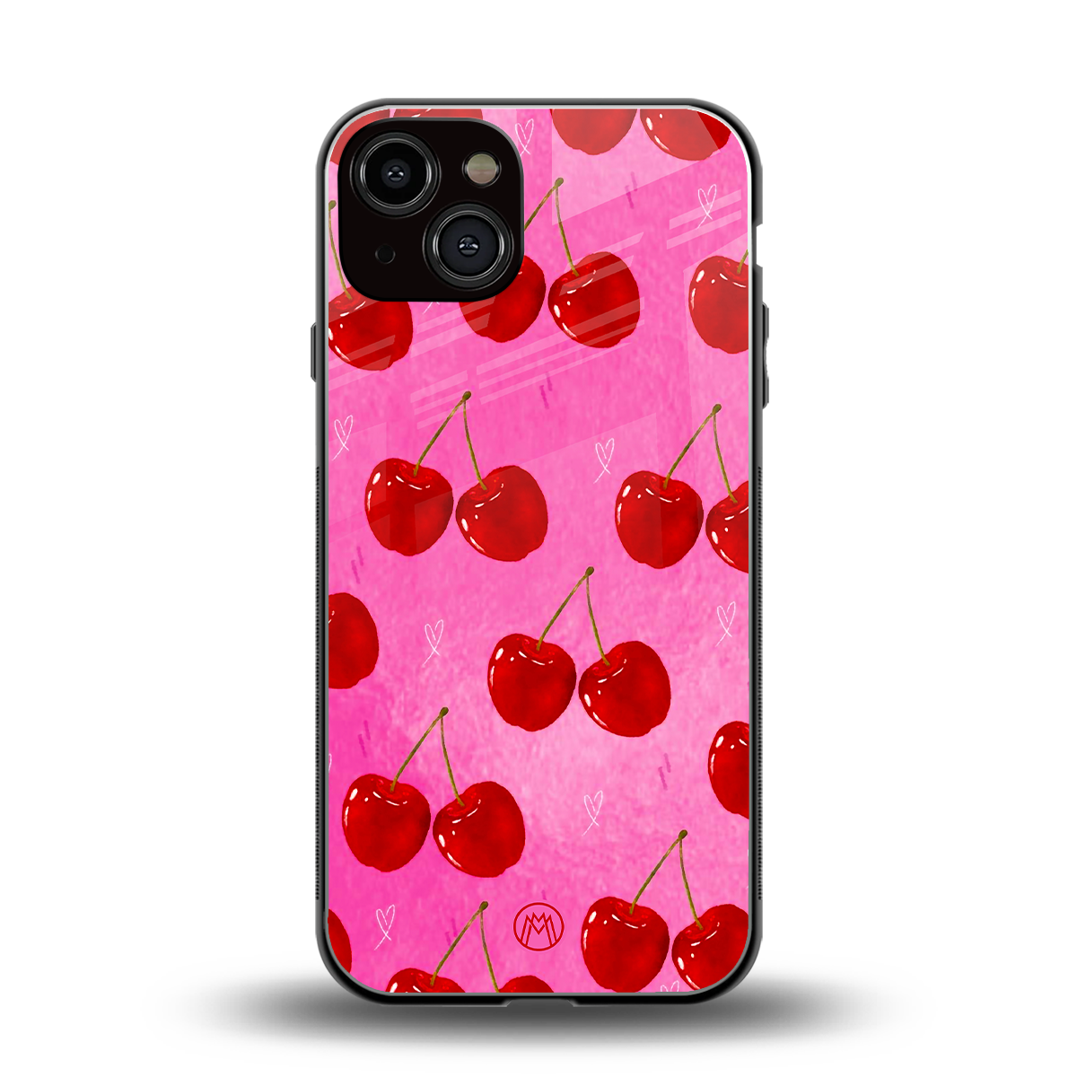 berry blush back phone cover | glass case for iphone 13