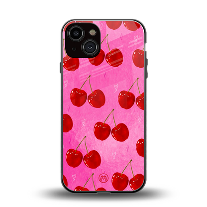berry blush back phone cover | glass case for iphone 13