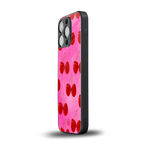 berry blush back phone cover | glass case for iphone 15 pro
