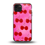 berry blush back phone cover | glass case for iphone 15
