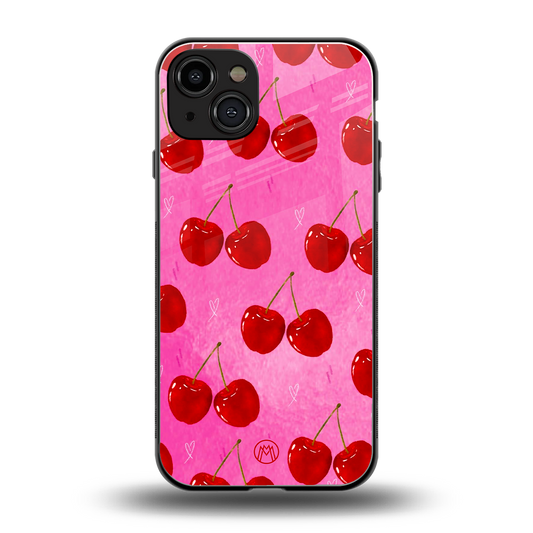 berry blush back phone cover | glass case for iphone 15