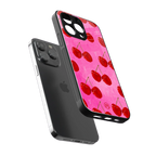 berry blush back phone cover | glass case for iphone 15 pro