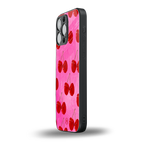 berry blush back phone cover | glass case for iphone 16 pro max