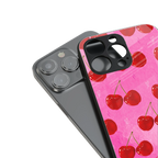 berry blush back phone cover | glass case for iphone 15 pro