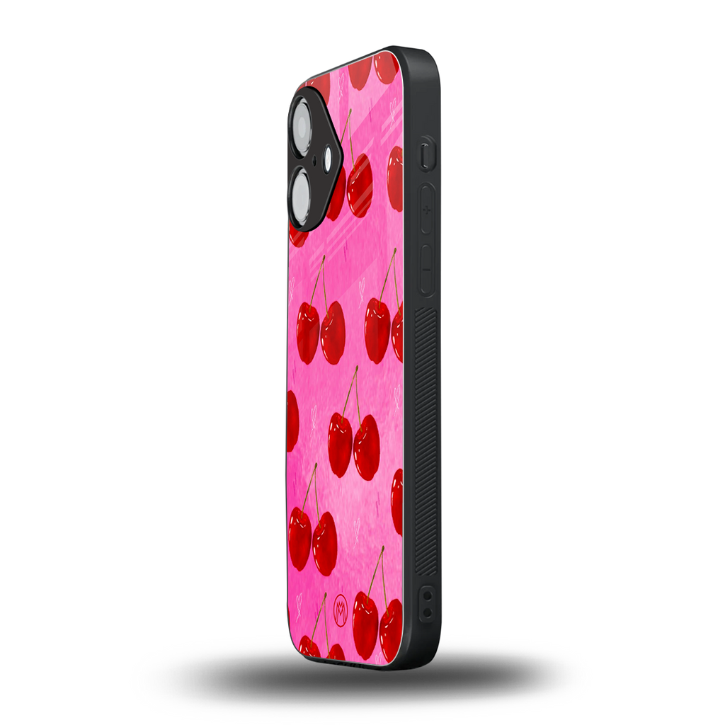berry blush back phone cover | glass case for iphone 16