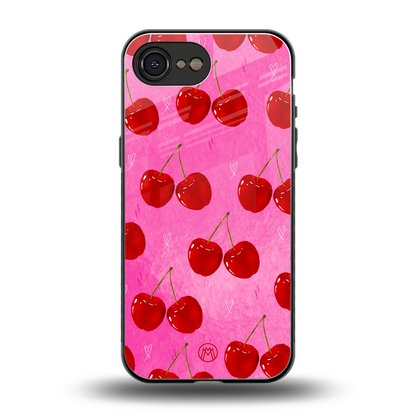berry blush back phone cover | glass case for iphone 16e