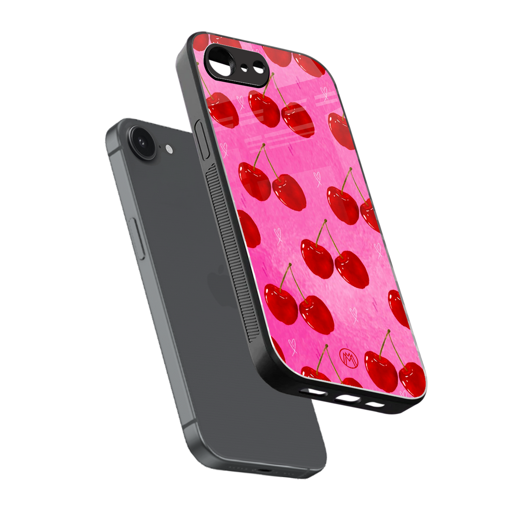 berry blush back phone cover | glass case for iphone 16e