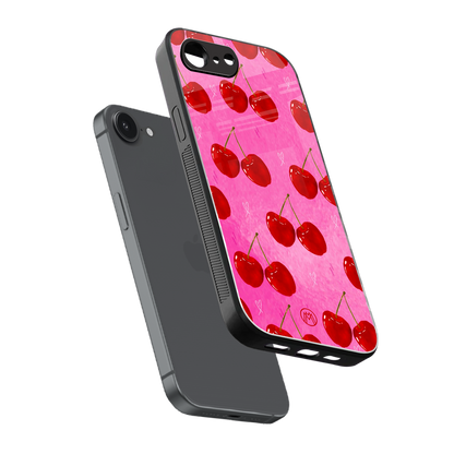 berry blush back phone cover | glass case for iphone 16e