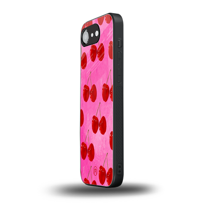 berry blush back phone cover | glass case for iphone 16e